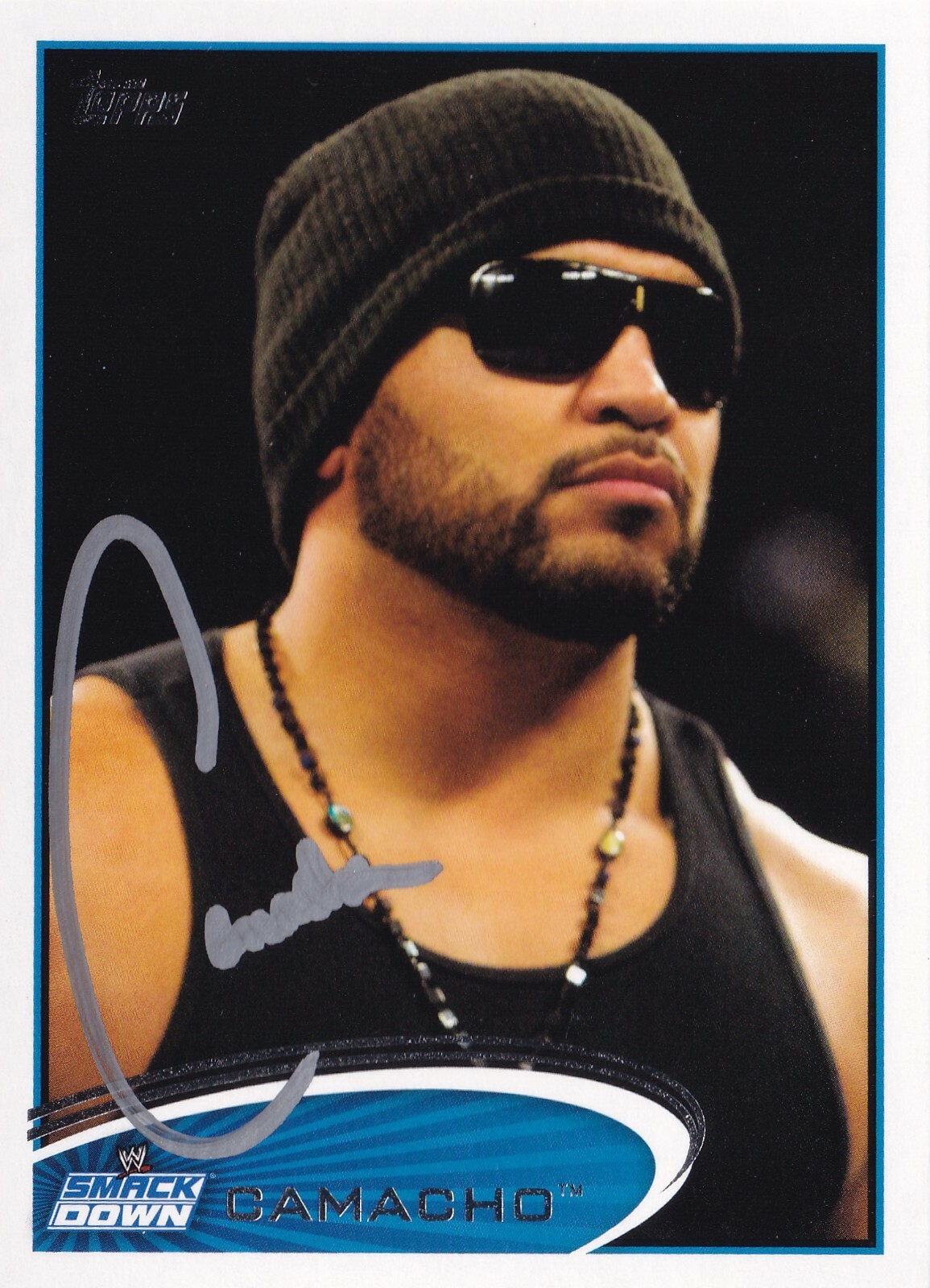 Camacho Signed 2012 Topps WWE Rookie Card #32 RC Tonga New Japan Pro Wrestling
