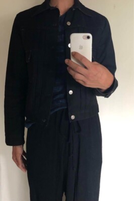 ジャケット・アウター A.P.C HIVER 1997 ARCHIVE BLACK DENIM A.P.C. Jacket A.P.C Hiver 1997 Archive Black Denim Japan
