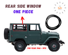 Toyota Land Cruiser FJ40 BJ40 Rear Side Window Glass Rubber One Piece 1968-1973