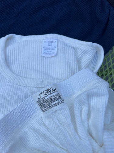 4 MENS J.E. MORGAN S & M THERMAL LONG JOHN SHIRT & PANT UNDERWEAR SETS SLEEPWEAR - Picture 11 of 15