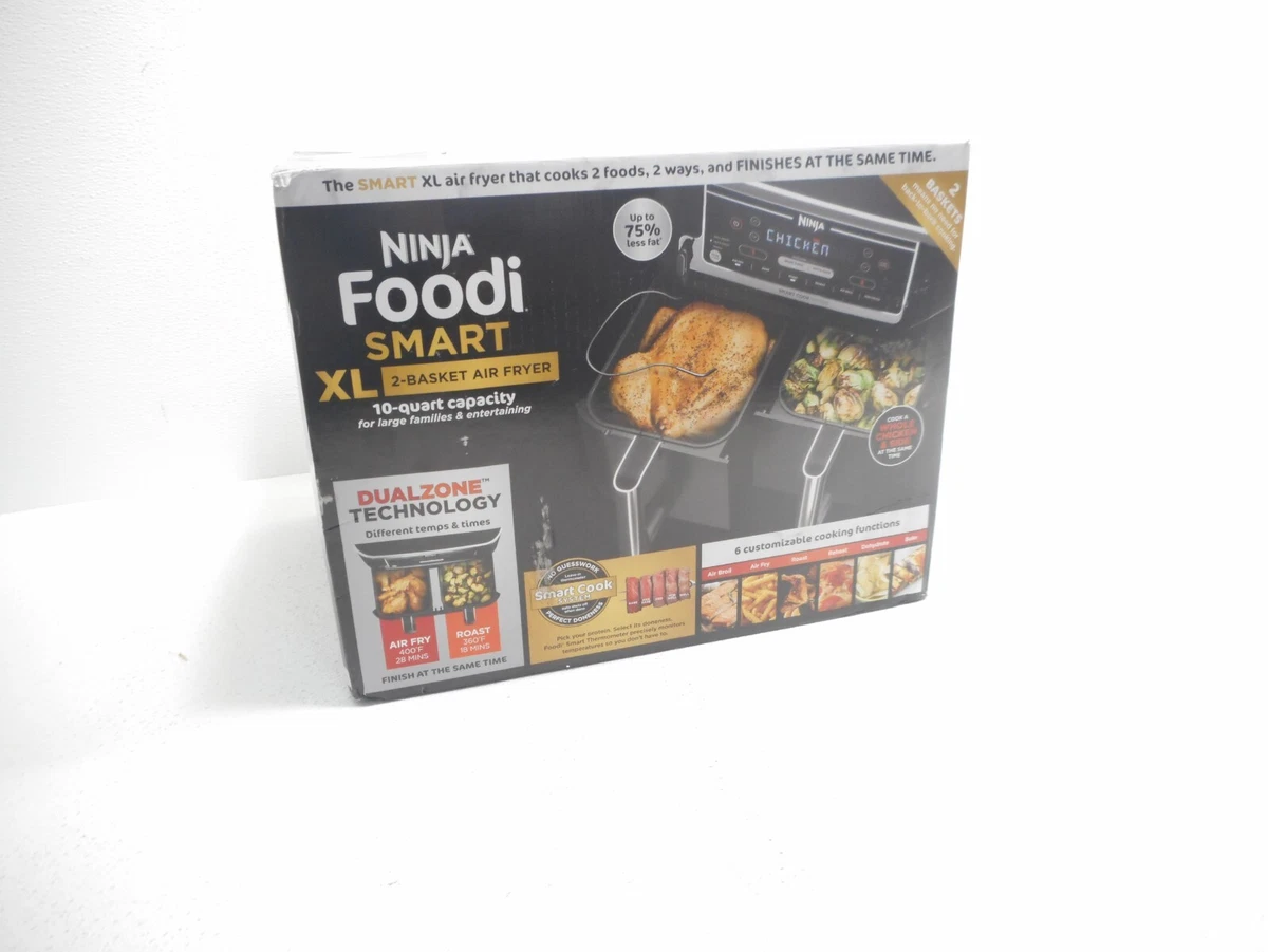 Ninja Foodi Smart XL 10 Quart 2 Basket Air Fryer DZ550