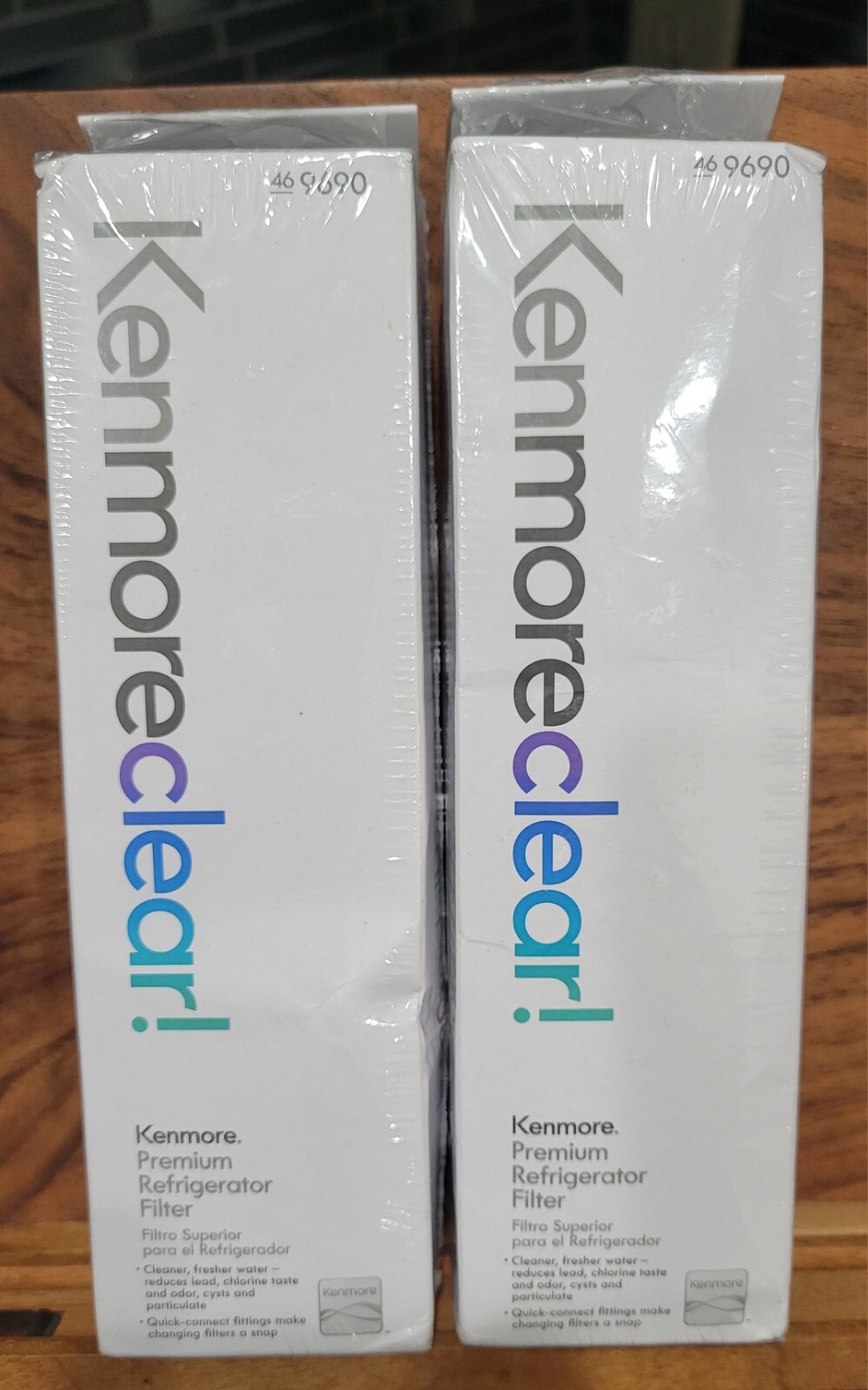 NEW Kenmore Clear Fridge Water Filter 469690 Replacement 2 Pack Lot