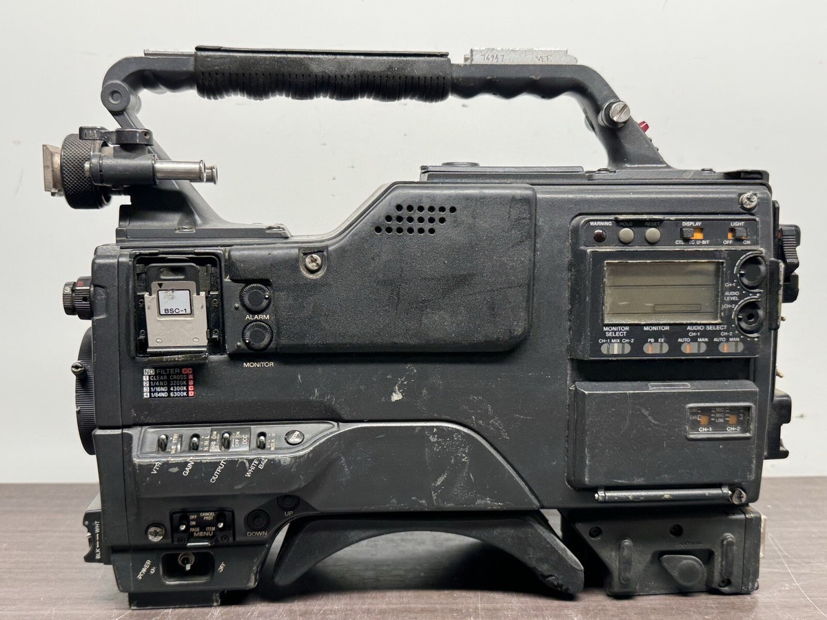 Sony BVW-D600WS BETACAM 3CCD VTR Video Camera - K55 | eBay