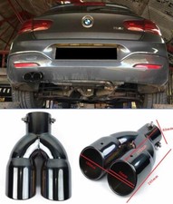 BMW SERIE 1 F20 F21 LOOK M TERMINALE DI SCARICO NERO LUCIDO INOX