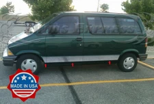 1986-1997 Ford Aerostar Mini-Van Stainless Cover Rocker Panel Trim 7Pc 6"