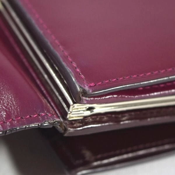 Vivienne Westwood Simple Tiny Orb Leather Wallet Purple H10cm W13.3cm D2.5cm