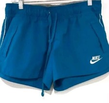 Vintage Womens Nike Running, Athletic Shorts Aqua Blue. Size Medium.