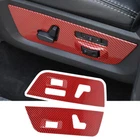 Red Carbon Electric Seat Adjustment Button Cover Trim For Dodge Ram Parts