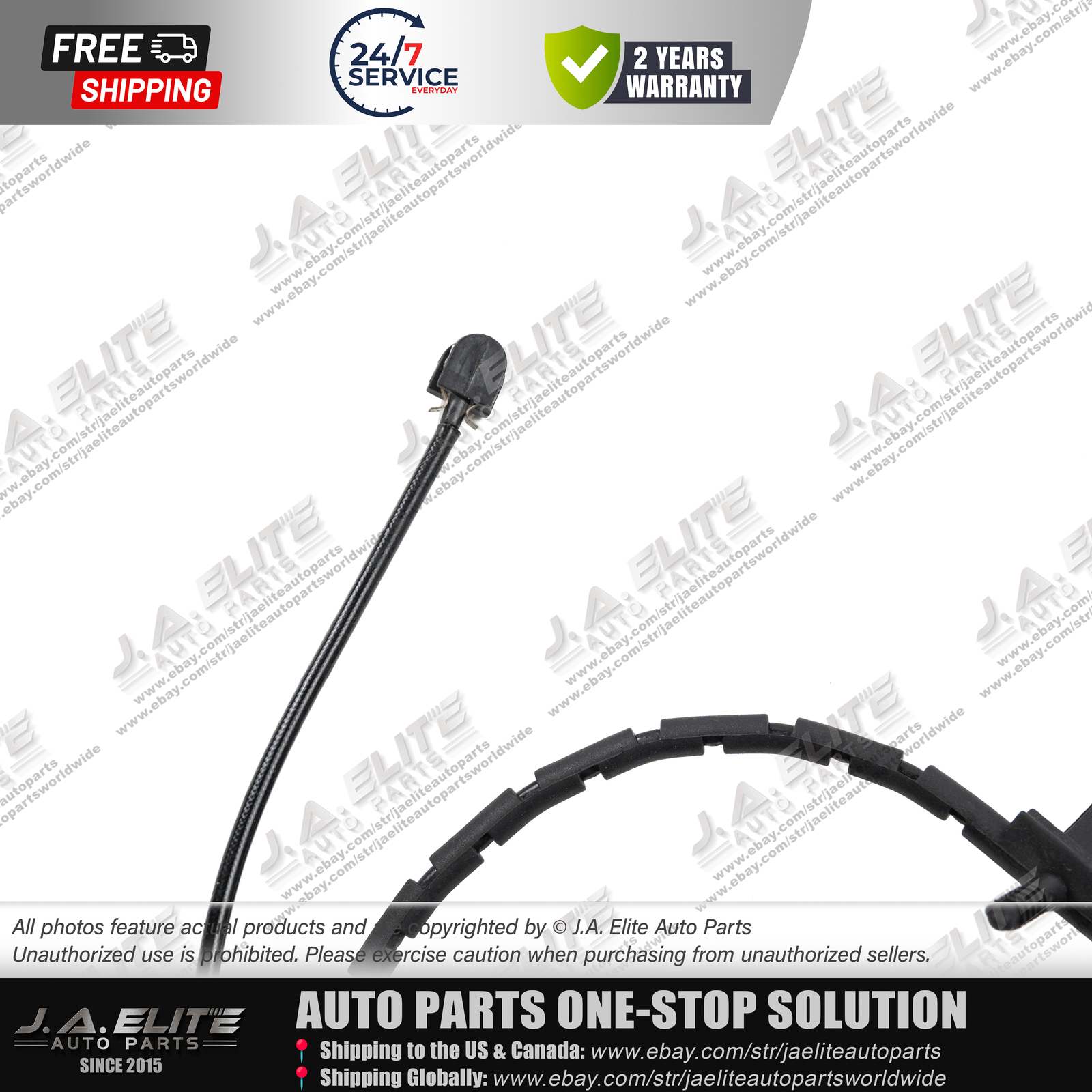 2pcs Rear Brake Pad Wear Sensor fit Aston Martin DB9, OEM:4G43-2D009-AB