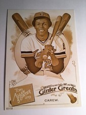 2019 Topps Allen & Ginter Ginter Greats 5x7 Rod Carew Twins 5 /10