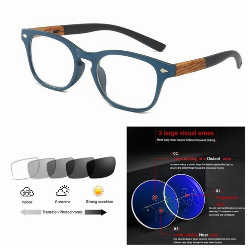 Multifocal Progressive Photochromic Retro Varifocal Optical Reading