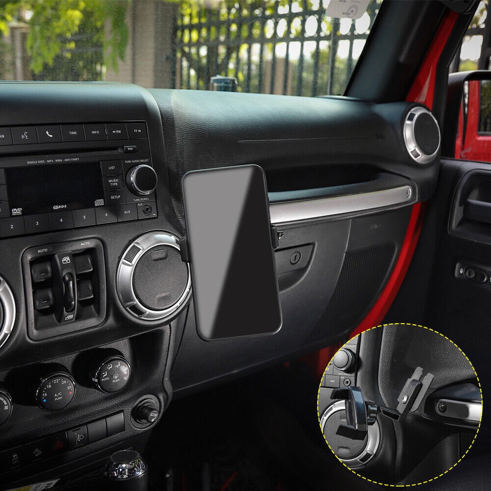 Walkie Talkie & Phone Bracket Mount Holder For Jeep Wrangler JK 1117