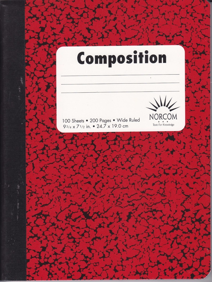 New Composition Notebooks by Norcom Wide Ruled ~ 100 Sheets
