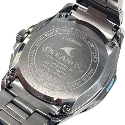 値下げ‼️【OCEANUS】 OCW-T2500 ソーラー電波 箱,コマ有 CASIO Oceanus OCW-T2500-1AJF Solar Radio Black Dial Men's