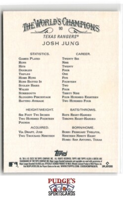 Josh Jung 2023 Topps Allen & Ginter #90 Rookie | eBay