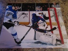 SAMUEL HLAVAJ SIGNED 8X10 MATTE PHOTO LINCOLN STARS SHERBROOKE PHOENIX (I)