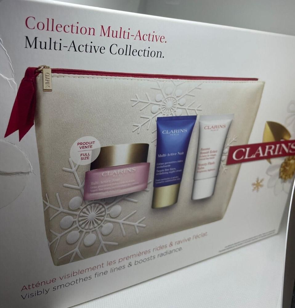 Clarins Multi-Active Collection Multi-active Day 1.6Oz Multi-active Night 0.5Oz