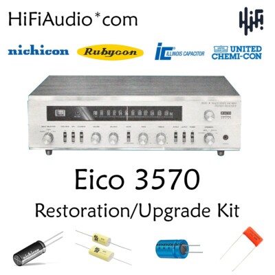 EICO Cortina 3570 restoration recap repair service rebuild kit filter capacitor