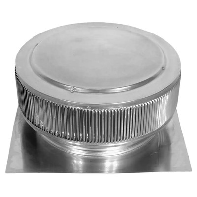 Active Ventilation 14 in. Mill Finish Aluminum Roof Vent No Moving Parts Wind