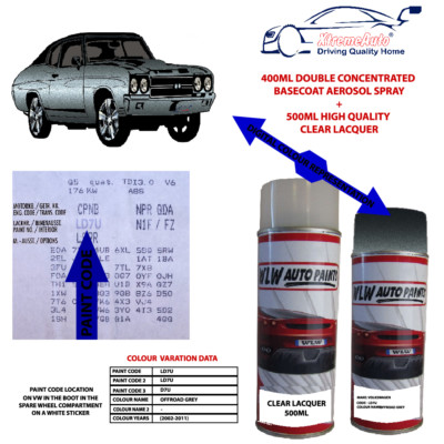 FÜR VW FÜR VW AEROSOLLACK SPRÜHLACK OFFROADGRAU,LD7U,D7U grau