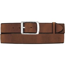 Tony Lama Men's Western Work Aged Bark Billy Bob Leather Belt C41319
