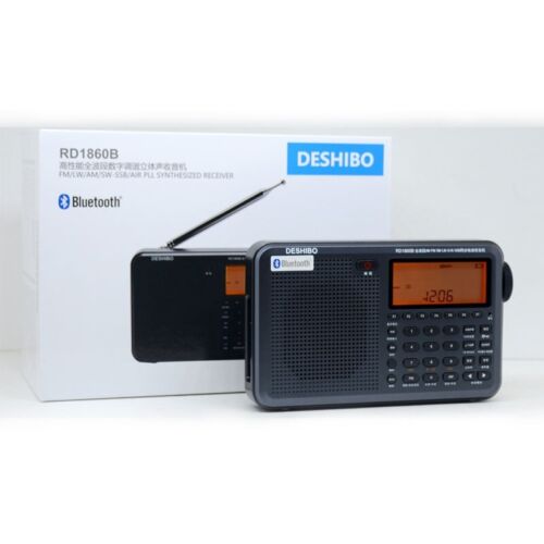 DESHIBO RD1860B Bluetooth Full Band Radio Receiver FM/LW/AM/SW-SSB/AIR PLL Synth - Picture 4 of 6