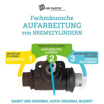 Aufarbeitung Radbremszylinder für Sennebogen S612M Schürfkübelbagger Seilbagger