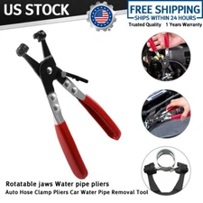 Red Hose Clamp Pliers Water Pipe Fuel Spring Bundle Removal Tool Car Pipe Clip