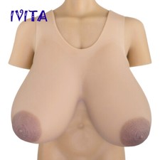 IVITA 21XL Big Nipple Silicone Breast Forms CD TG Huge Realistic Boobs