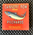 CANNERY ROW BRAND PILCHARDS MONTEREY BAY RAISED CARD BOARD MAGNET 3" X 3" NOS — photo 1