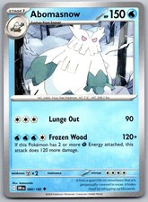 Abomasnow Destined Rivals 060/182 Uncommon PokéMon — English Near Mint