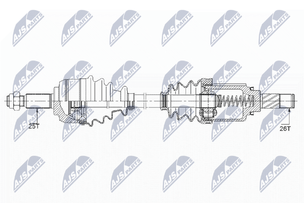 Antriebswelle NTY NPW-RE-148 FüR Renault Megane 3 BZ0 KZ0 DZ0 ScÉNic JZ0 CC EZ0-image