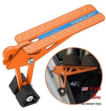 Universal Fit Car Door Step, Foldable Roof Rack Door Step Up on Door Orange