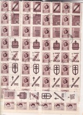 Polonia 1948 Bel lotto di 40 francobolli Tubercolosi con vignetta cv 400€