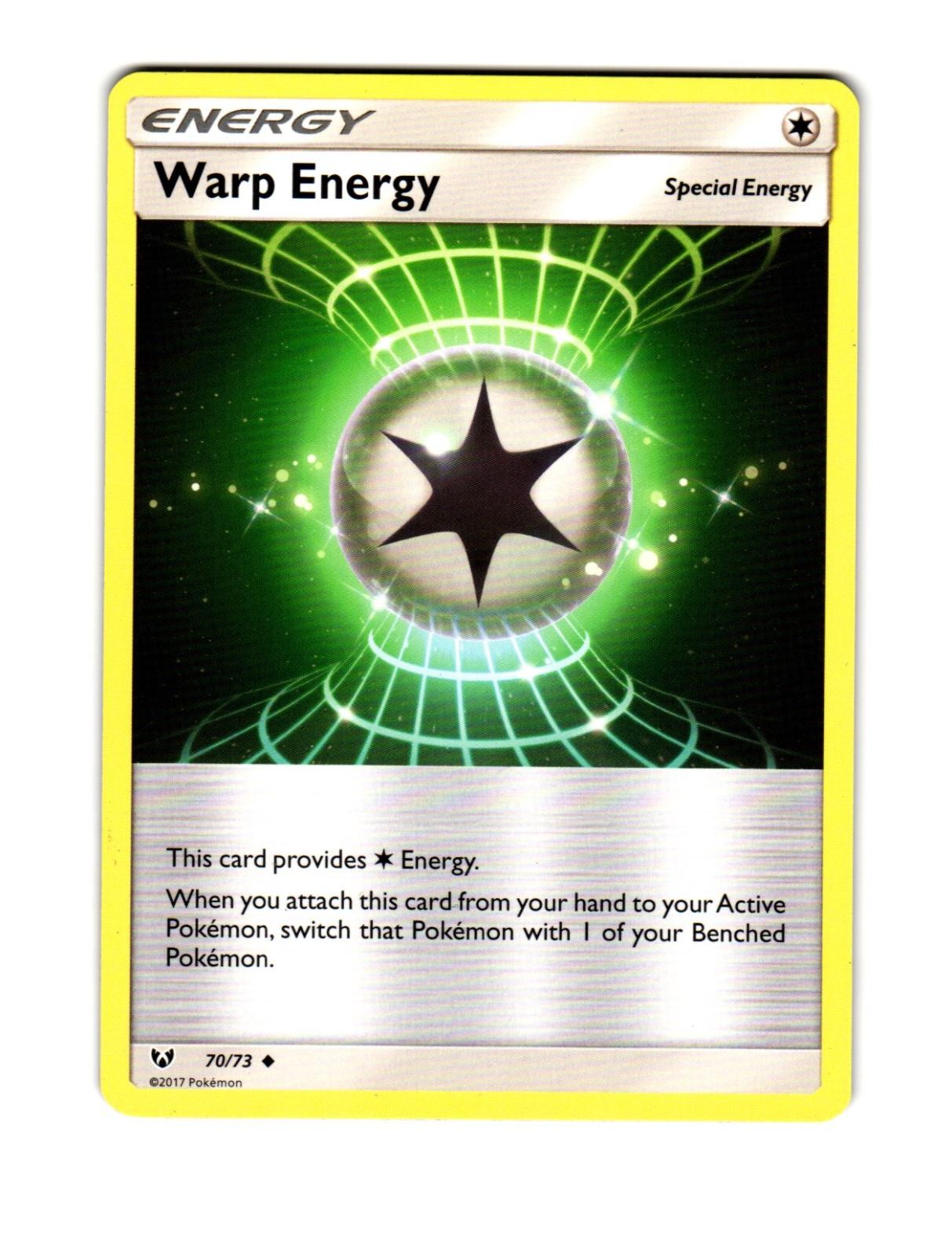 WARP ENERGY 70/73 UNCOMMON SHINING LEGENDS POKEMON MODERATELY PLAYED