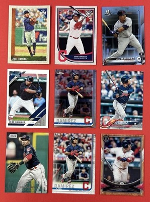   Jose Ramirez 9-Card Lot   Cleveland Guardians   Topps & Panini   MLB All-Star