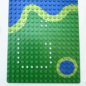 LEGO 6071 Forestmen&rsquo;s Crossing VINTAGE Parts- Rare River Baseplate, Bridge, Accs