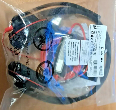   Poly Blackwire 3220 USB-C Wired Stereo Headset - Noise-Cancelling Mic, Inline