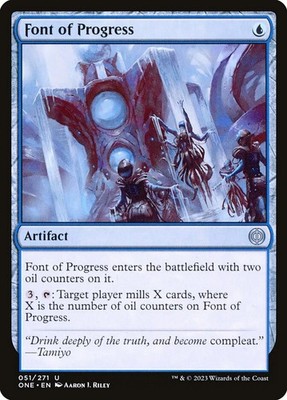 FONT OF PROGRESS X 4 N/M- PHYREXIA: ALL WILL BE ONE MAGIC THE GATHERING