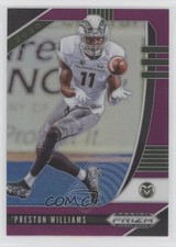 2020 Panini Prizm Draft Picks Purple Prizm Preston Williams #84 02pq