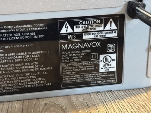 Magnavox MDV560VR HiFi Videorecorder/DVD-Player Kombination mit Fernbedienung funktioniert gut schneller Versand - Bild 11 von 15