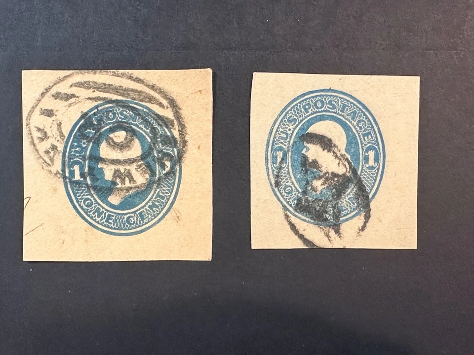 US Scott #U 115 x 2 Used Nice Cancels  2024 Scott Catalogue Value $ 8.50 - Image 2 of 3