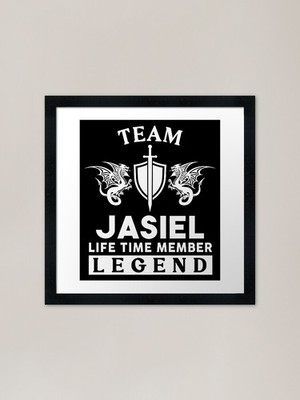 Jasiel Name T Shirt - Jasiel Legend Framed Wall Art Poster Canvas Print Picture