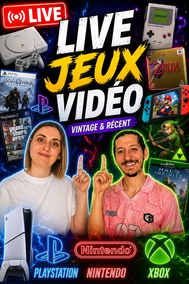 Live Jeux Vidéo ! Rétro et récent 1€ PDD Nintendo Playstation Xbox etc