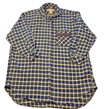 Vintage Victoria's Secret Country Authentic Plaid Flannel Nightshirt Oversized S