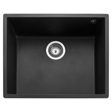 SINK ☆Rangemaster Oridian Single Bowl Granite Undermount Kitchen Sink - Charcoal