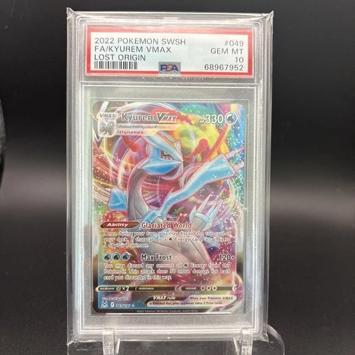 Pokemon TCG Kyurem VMAX Lost Origin Card 049/196 PSA 10