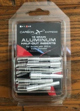Carbon Express INSERTS Half Out Aluminum Fits - .203 Inside Diameter - 18 GR