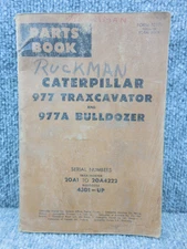OEM Factory CAT Caterpillar Diesel 977 Dozer 20A 43D Parts Catalog Book Manual