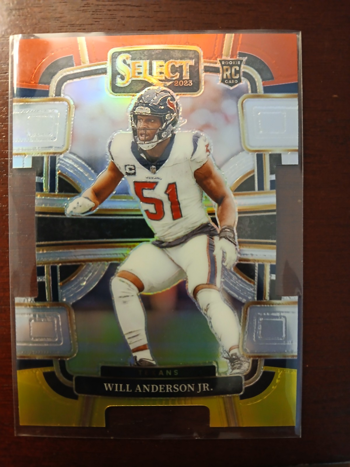2023 Select - WILL ANDERSON JR - Red & Yellow Die Cut Prizm - Rookie RC #40